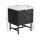 Artiss 2x Bedside Tables with 2 Drawers, Black, 43.5x39x55cm, MDF Frame, Metal Runners, Modern Bedroom Storage