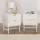 Artiss 2 Pack Bedside Tables with 2 Drawers and Metal Runners, White, 43.5cm x 39cm x 55cm