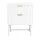 Artiss 2 Pack Bedside Tables with 2 Drawers and Metal Runners, White, 43.5cm x 39cm x 55cm