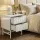 Artiss 2 Pack Bedside Tables with 2 Drawers and Metal Runners, White, 43.5cm x 39cm x 55cm