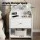Artiss Bedside Table with Drawer Charging Station 2 AC Outlets USB Type-C White 40cm x 30cm x 58cm