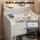 Artiss Bedside Table with Drawer Charging Station 2 AC Outlets USB Type-C White 40cm x 30cm x 58cm