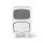 Artiss Bedside Table Storage Cabinet with Drawer and Open Shelf White Pine Legs 30cm x 38cm x 47cm