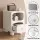 Artiss Bedside Table Storage Cabinet with Drawer and Open Shelf White Pine Legs 30cm x 38cm x 47cm