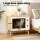 Artiss 60cm Cat Nest Bedside Table Solid Wood Legs E1 MDF Pine and White Modern Multi-Function Furniture