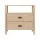 Artiss Bedside Table Nightstand, Pine, 73x45x71.5cm, 2 Drawers, Stylish & Functional Bedroom Storage Solution