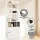 Artiss Bedside Table Nightstand, 15mm Particle Board, White, 45x36x140cm, Charging Station, Stylish & Functional