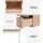 Artiss Lura Bedside Table - Pine & White Nightstand with Fluted Front, Metal Legs, 2 Drawers, 40x40x52cm, Easy Assembly