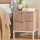 Artiss Lura Bedside Table - Pine & White Nightstand with Fluted Front, Metal Legs, 2 Drawers, 40x40x52cm, Easy Assembly