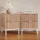Artiss Lura Bedside Tables 2 Pack, 2 Drawers, 30kg Tabletop Capacity, Metal Legs, Fluted Front, Pine White