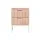 Artiss Lura Bedside Tables 2 Pack, 2 Drawers, 30kg Tabletop Capacity, Metal Legs, Fluted Front, Pine White