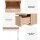 Artiss Lura Bedside Tables 2 Pack, 2 Drawers, 30kg Tabletop Capacity, Metal Legs, Fluted Front, Pine White