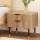 Artiss Bedside Table with 2 Drawers, Paulownia Wood, Pine Finish, 56x42x45.5cm, Metal Legs, Easy Assembly, 1