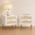 Artiss 2 Pack Rattan Bedside Tables with 2 Drawers, Metal Handles and Legs, Easy Assembly, White and Pine