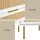 Artiss 2 Pack Rattan Bedside Tables with 2 Drawers, Metal Handles and Legs, Easy Assembly, White and Pine