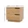 Artiss Pine Bedside Table with 2 Drawers, Air Gap Handles, E1 Particle Board, 48x40x48.5cm – Easy Clean & Assemble
