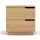 Artiss Bedside Tables 2 Pack with Two Drawers, Anti-Tip Kit and Easy-Clean Pine Melamine Finish for Bedroom