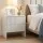 Artiss Bedside Table 2 Drawers 50cm x 40cm x 55cm MDF with Push-to-Open Drawers and Anti-Tip Kit Beige