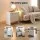 Artiss Bedside Table 2 Drawers 50cm x 40cm x 55cm MDF with Push-to-Open Drawers and Anti-Tip Kit Beige