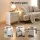 Artiss 2 Pack Bedside Tables, 2 Drawers, MDF Frame, Push-to-Open Storage, Easy-Clean Beige Bedroom Furniture