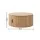 Artiss 80cm Round Coffee Table with Hidden Storage, Fluted Wood Finish, 50kg Capacity for Living Rooms