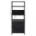 Artiss Tall Bedside Table with RGB LED Lighting Built in Charging Station 2 USB 2 AC Foldable Drawers