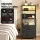 Artiss Tall Bedside Table with RGB LED Lighting Built in Charging Station 2 USB 2 AC Foldable Drawers
