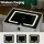 Artiss Smart Bedside Table, PU Leather, 50x40x44cm, Grey, Wireless Charging, Bluetooth Speaker, LED Lights, Storage