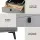 Artiss Smart Bedside Table, PU Leather, 50x40x44cm, Grey, Wireless Charging, Bluetooth Speaker, LED Lights, Storage
