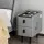 Artiss AIDA Smart Bedside Table 2 Drawers Grey PU Leather, LED Lights, Wireless Charging, Bluetooth Speaker, 45cm