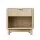 Artiss Pine Bedside Table Nightstand – 1 Drawer & Shelf, E1 Particle Board, Metal Handle, 48x35x47cm, Easy Clean, White