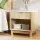 Artiss Pine Bedside Table Nightstand – 1 Drawer & Shelf, E1 Particle Board, Metal Handle, 48x35x47cm, Easy Clean, White