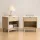 Artiss 2-Pack Bedside Tables with Drawer, Open Shelf and Pine Wood Legs, Pine and White, 48cm x 35cm x 47cm