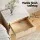 Artiss 2-Pack Bedside Tables with Drawer, Open Shelf and Pine Wood Legs, Pine and White, 48cm x 35cm x 47cm