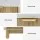 Artiss 2-Pack Bedside Tables with Drawer, Open Shelf and Pine Wood Legs, Pine and White, 48cm x 35cm x 47cm