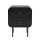Artiss Bedside Table Black MDF Two Drawers Metal Legs Compact Nightstand Rounded Corners Durable Finish