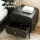 Artiss Bedside Table Black MDF Two Drawers Metal Legs Compact Nightstand Rounded Corners Durable Finish