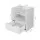 Artiss FARA White Bedside Table with 1 Drawer & Shelf, 15mm LDF Board, Solid Construction, Easy Clean, 37x34x45cm
