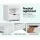 Artiss FARA White Bedside Table with 1 Drawer & Shelf, 15mm LDF Board, Solid Construction, Easy Clean, 37x34x45cm