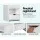 Artiss 2X FARA Bedside Table 1 Drawer with Shelf, 15mm LDF Board, White, Rounded Corners, 37x34x45cm,