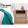 Artiss 2X Bedside Table with 2 Drawers and Shelf, Oak Finish, 15mm Particle Board, 52x40x54cm, TARA Series