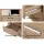 Artiss 2X Bedside Table with 2 Drawers and Shelf, Oak Finish, 15mm Particle Board, 52x40x54cm, TARA Series