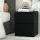 Artiss Pepe Bedside Table Black - 2 Drawers, 15mm Particle Board, Modern Handle-less Design, 40x39.5x50cm, Easy Assembly