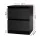 Artiss Pepe 2x Bedside Tables, 2 Drawers, 15mm Particle Board, Handleless Design, 40x39.5x50cm, Black