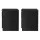 Artiss Pepe 2x Bedside Tables, 2 Drawers, 15mm Particle Board, Handleless Design, 40x39.5x50cm, Black