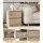 Artiss Bedside Table, Particle Board, 40x39.5x50cm, Oak, 2 Drawers, Modern Handle-less Design, Easy Assembly