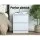 Artiss Pepe White Bedside Table with 2 Drawers, 15mm Particle Board, Handle-less Design, 40x39.5x50cm, Easy to Clean