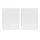 Artiss Pepe 2x Bedside Tables, 2 Drawers, 15mm Particle Board, Handle-less Design, 40x39.5x50cm, White