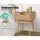 Artiss Bedside Table, Rattan Drawer, Particle Board, Wood Finish, 40x30x50cm, Modern Nightstand with Storage