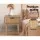 Artiss Bedside Table, Rattan Drawer, Particle Board, Wood Finish, 40x30x50cm, Modern Nightstand with Storage